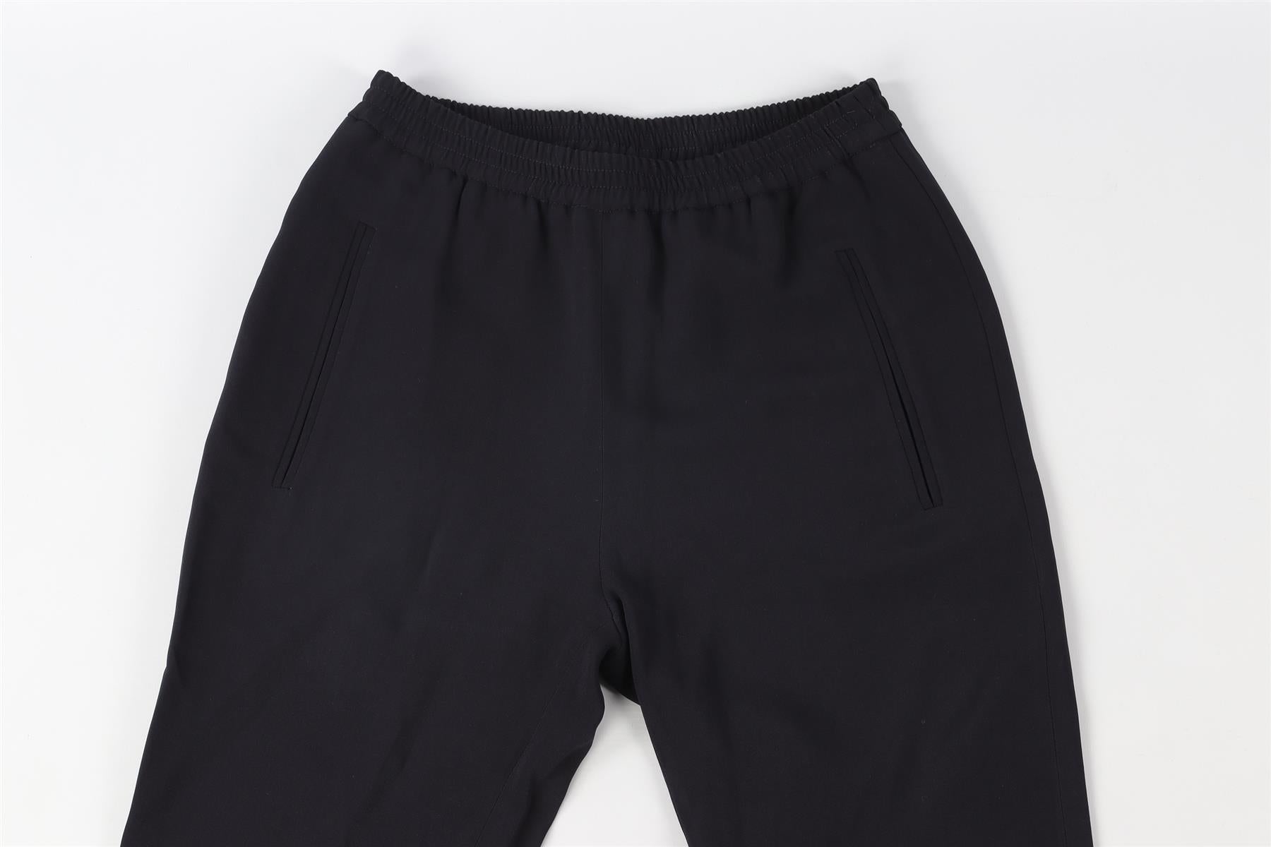 STELLA MCCARTNEY NAVY CREPE TAPERED PANTS IT 36 UK 4