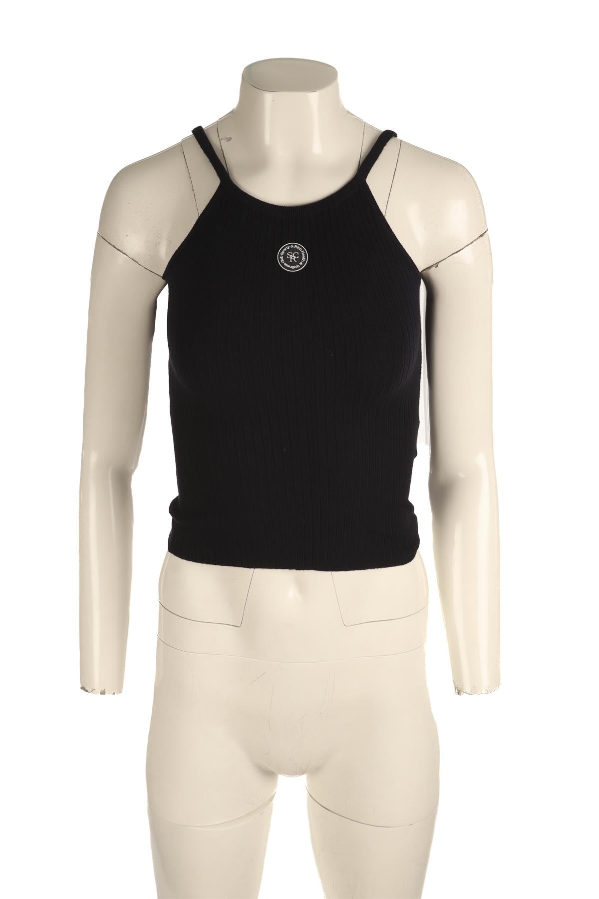 SPORTY & RICH NAVY JERSEY TOP SMALL