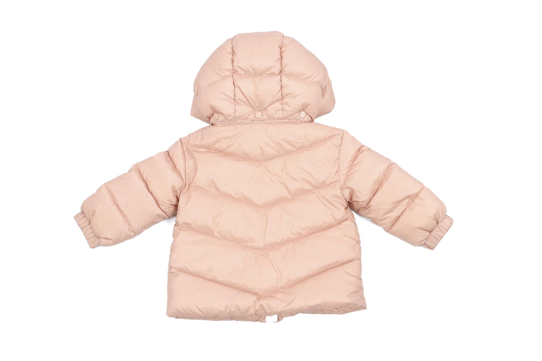 MONCLER PINK BABY GIRLS JACKET 12-18 MONTHS