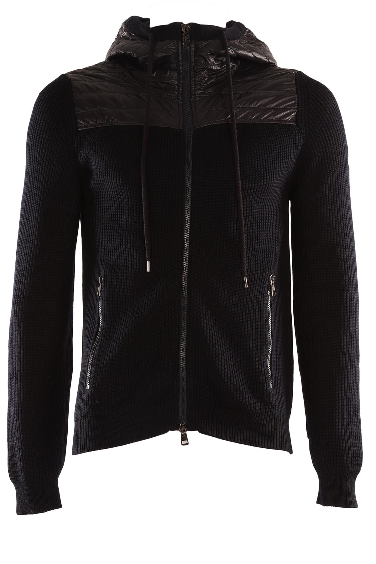 MONCLER NAVY MEN'S WOOL JACKET MEDIUM