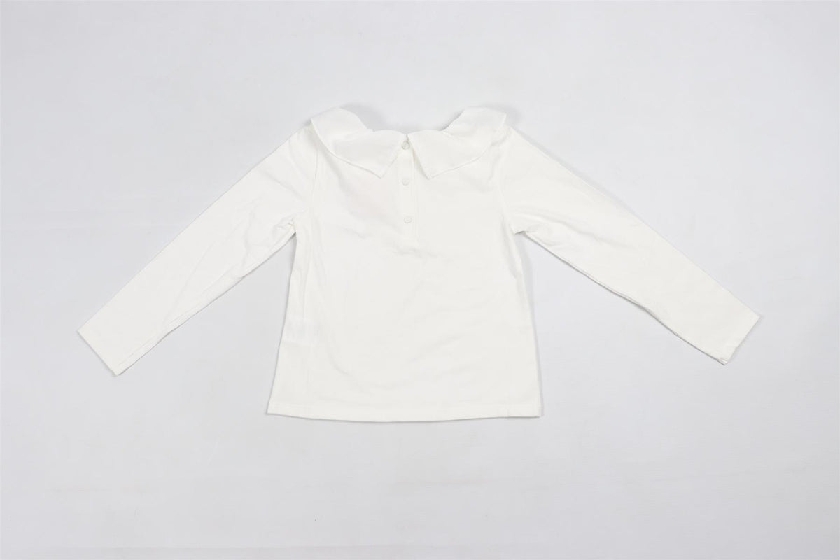 PATACHOU WHITE KIDS GIRLS COTTON TOP 8 YEARS