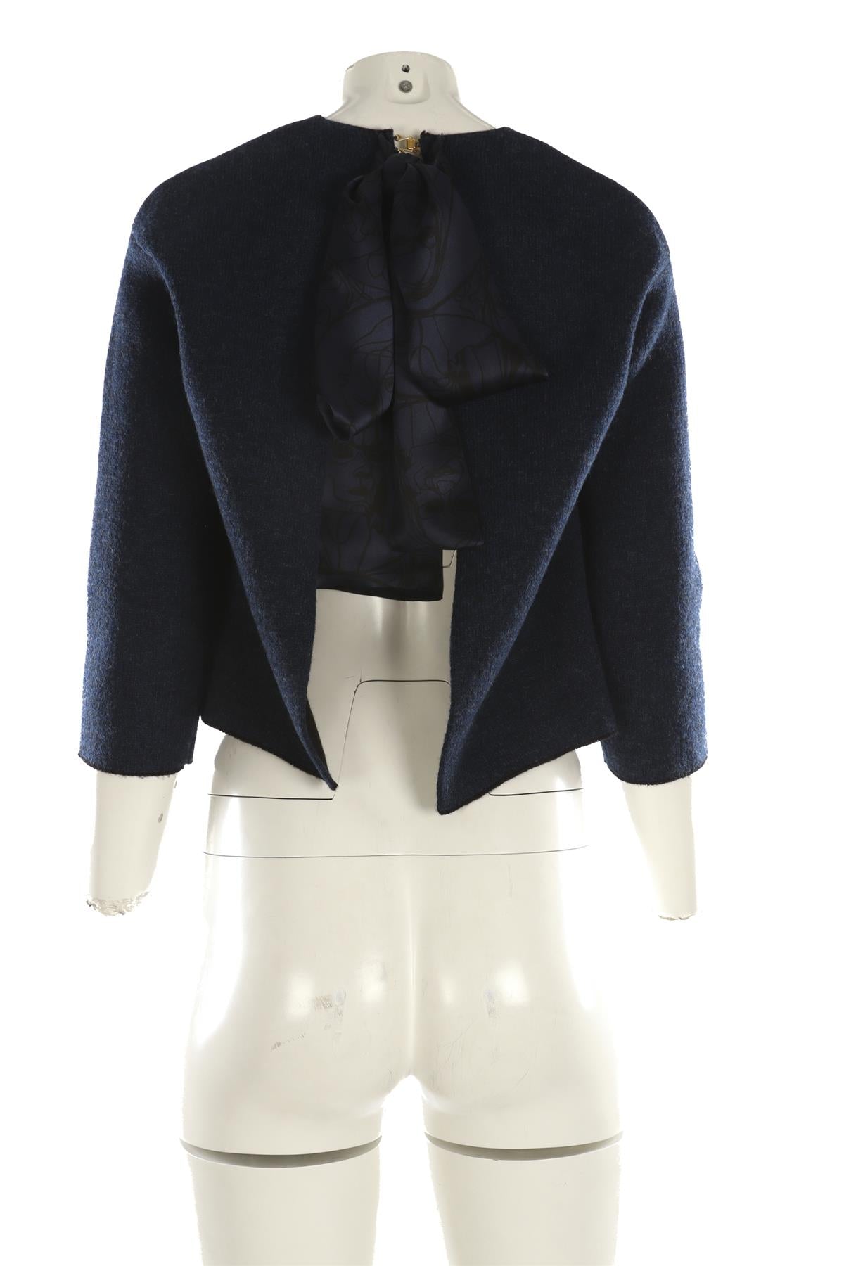 SONIA RYKIEL BLUE WOOL TOP SMALL