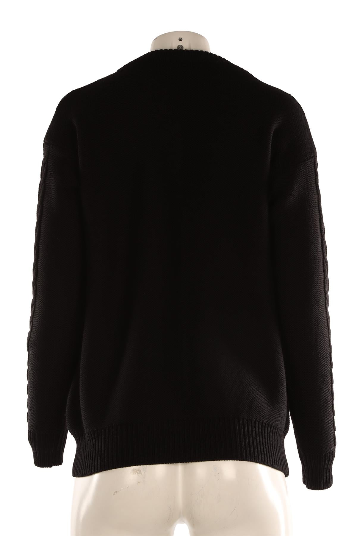 ERDEM BLACK WOOL SWEATER SMALL