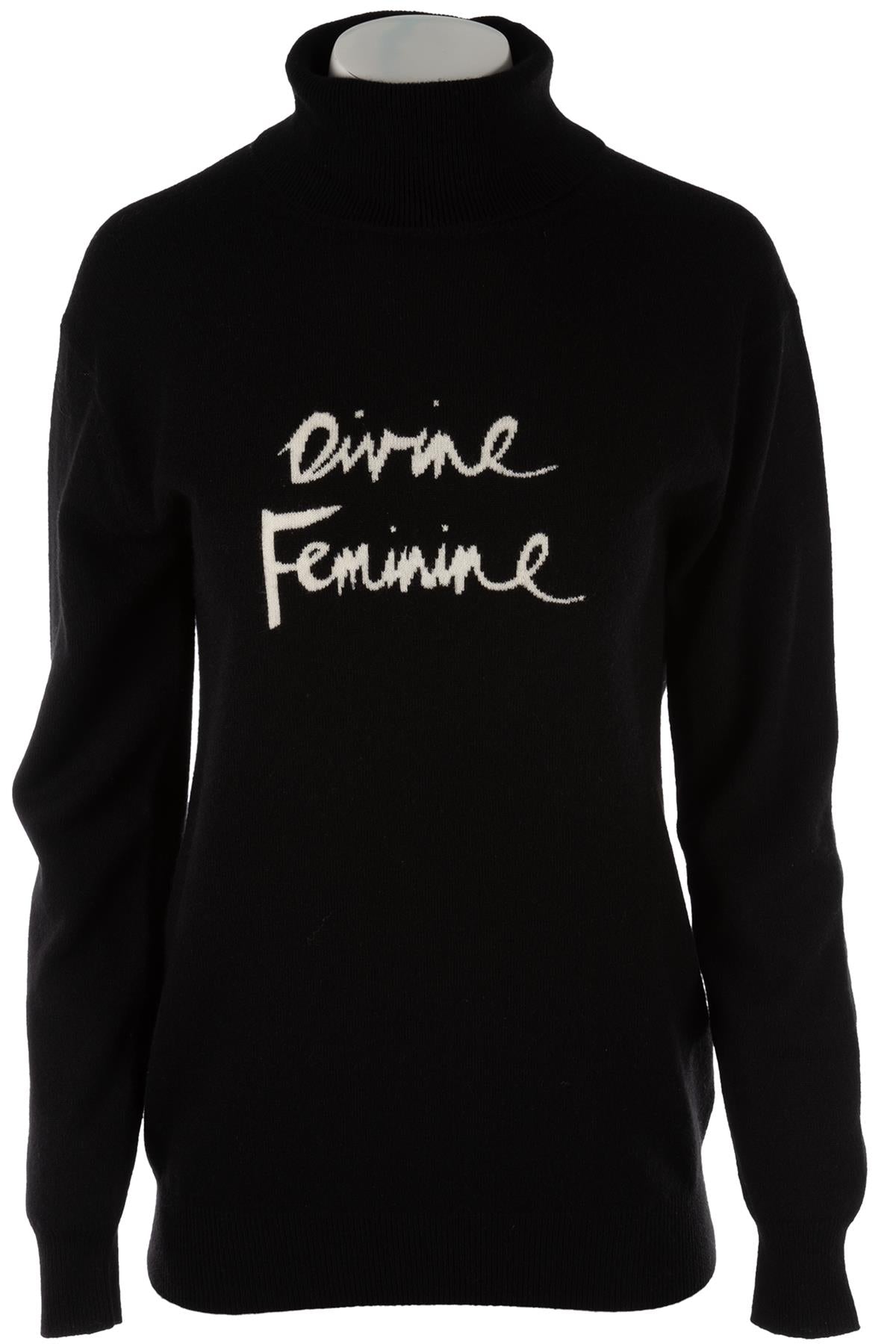M&S X BELLA FREUD BLACK CASHMERE SWEATER SMALL