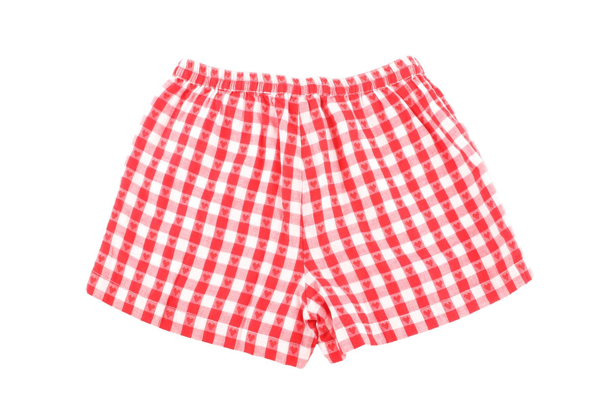 LOVESHACKFANCY RED KIDS GIRLS SHORTS 5-6 YEARS