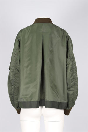 SACAI GREEN SHELL JACKET LARGE