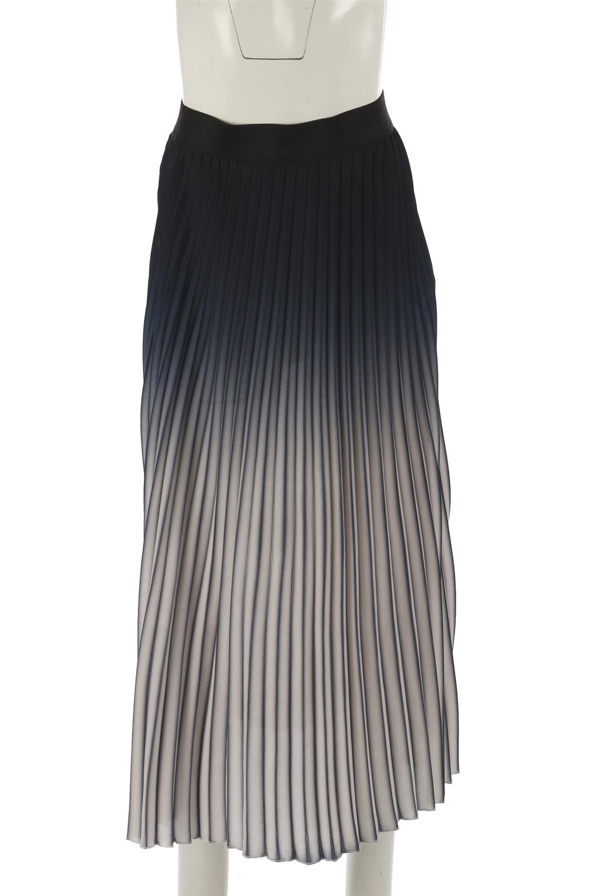 MAJE BLUE CREPE MAXI SKIRT UK 8
