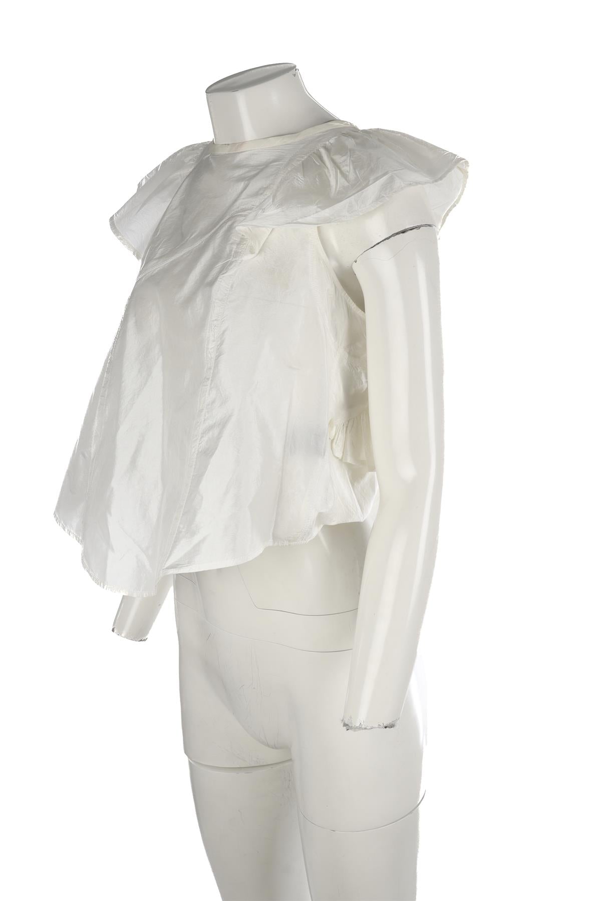 ISABEL MARANT WHITE SATIN TOP FR 38 UK 10