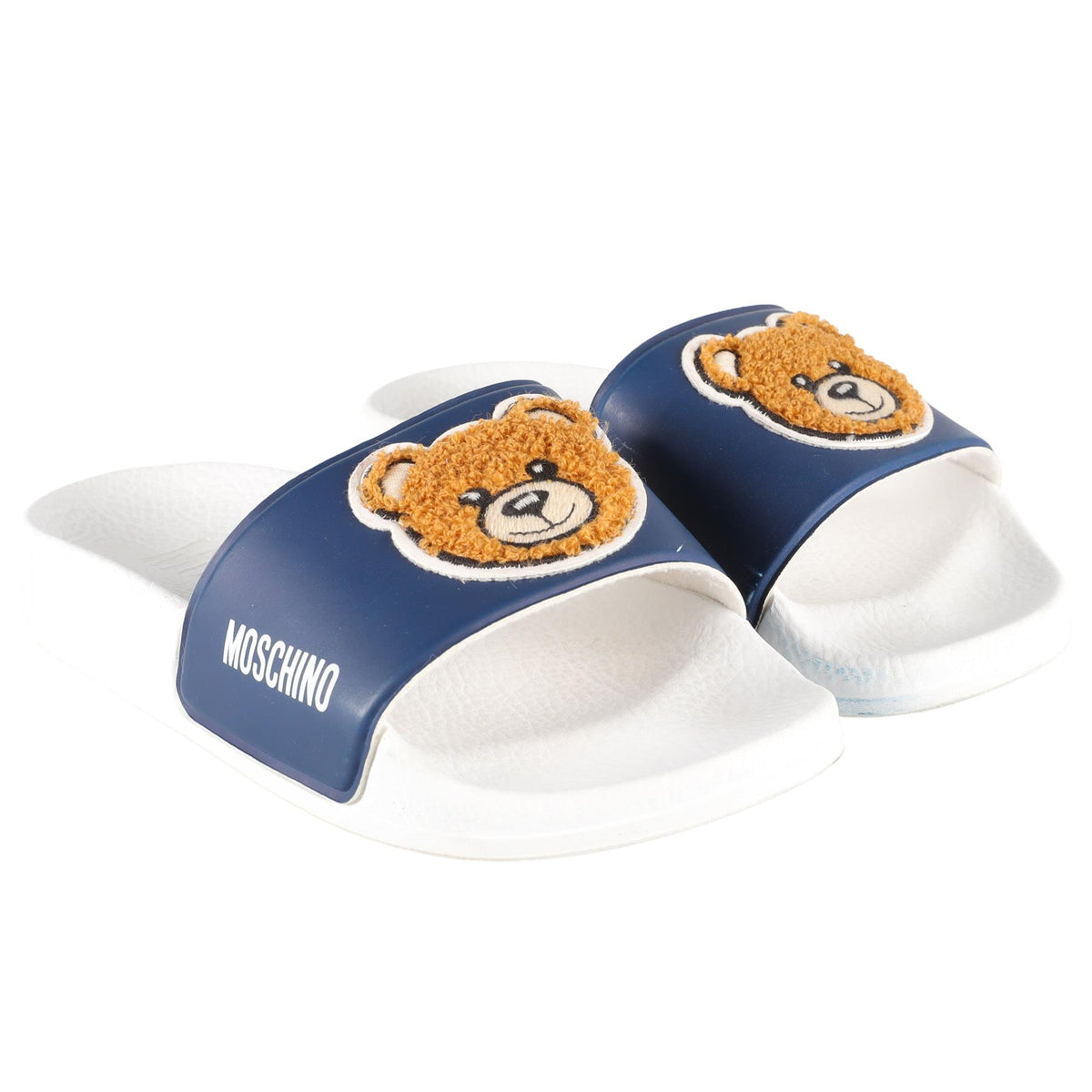 MOSCHINO BLUE KIDS GIRLS SLIDES EU 27-28 UK 9-10 US 10-11