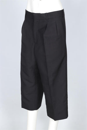 VICTORIA BECKHAM BLACK WOOL CULOTTES UK 14