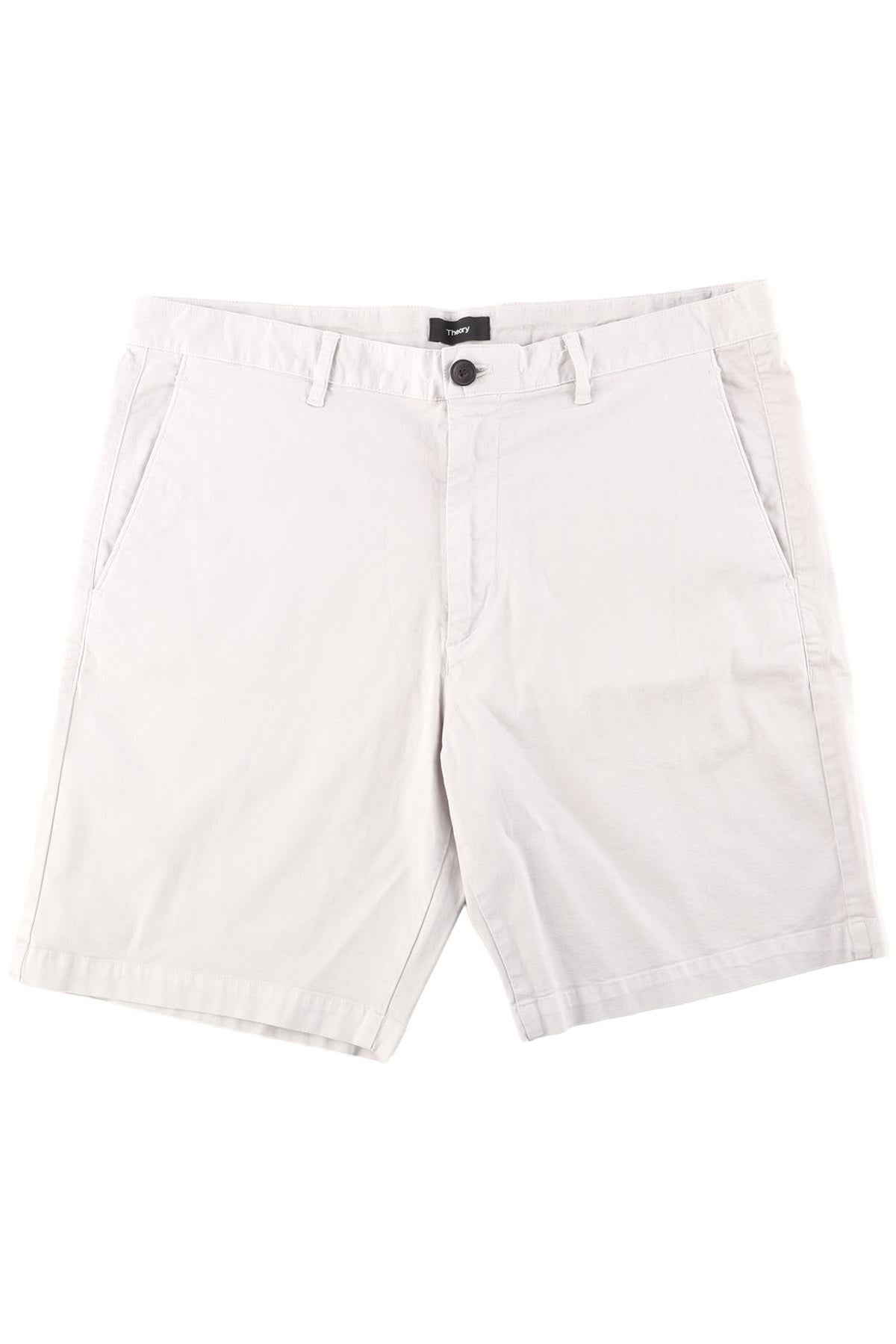 THEORY GREY MEN'S COTTON SHORTS W34