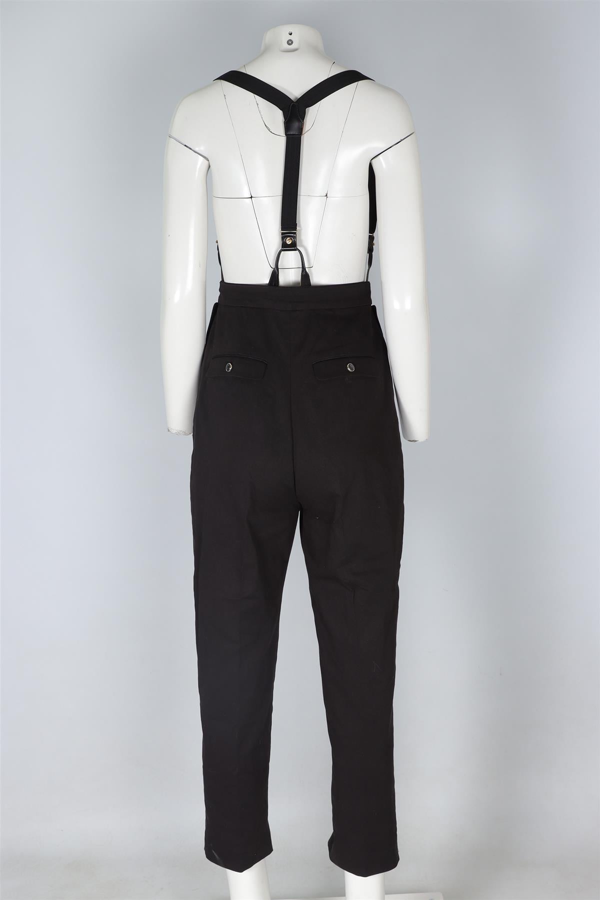 TEMPERLEY LONDON BLACK STRAIGHT LEG PANTS UK 10
