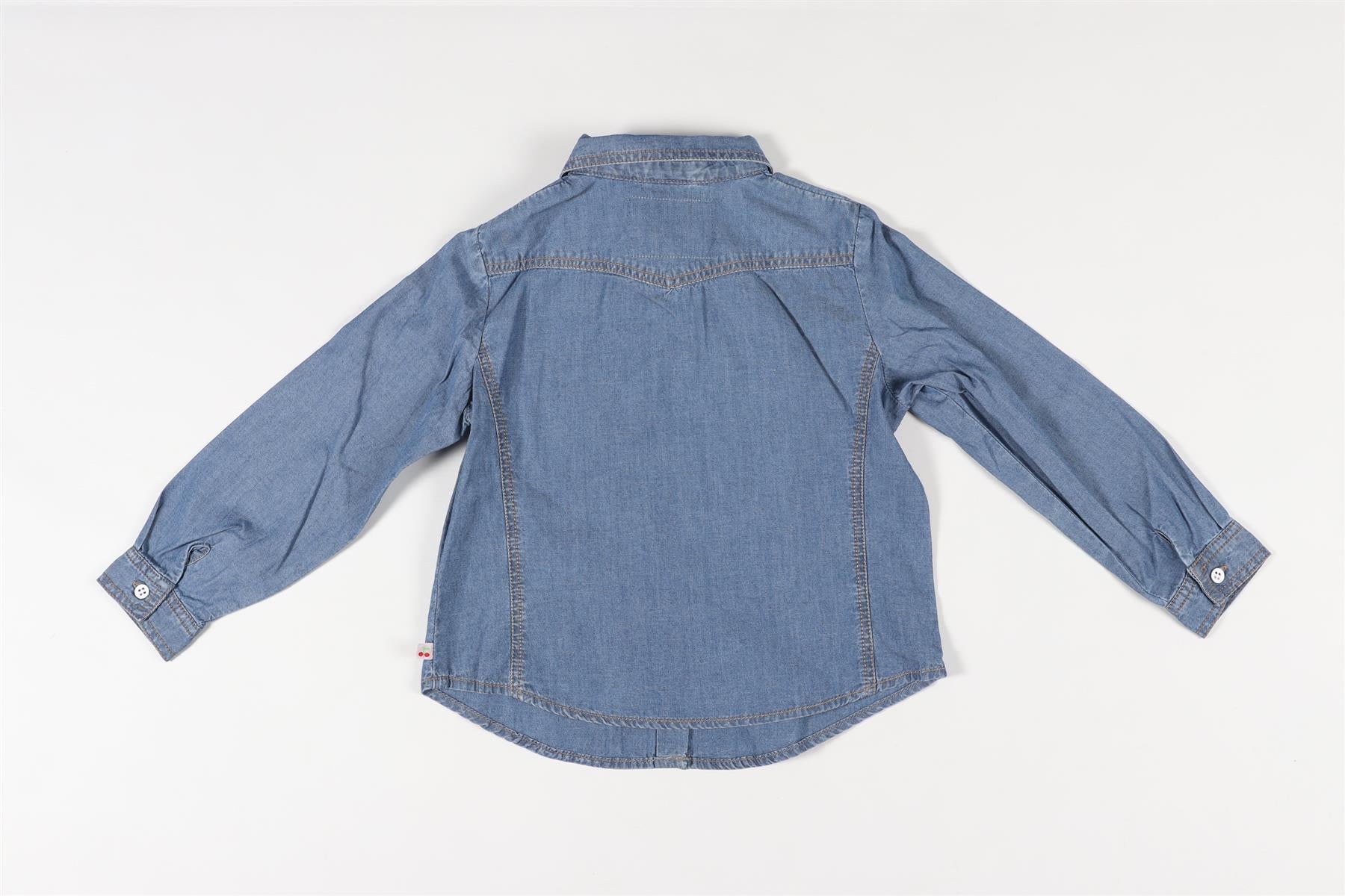 BONPOINT BLUE KIDS GIRLS DENIM SHIRT 4 YEARS