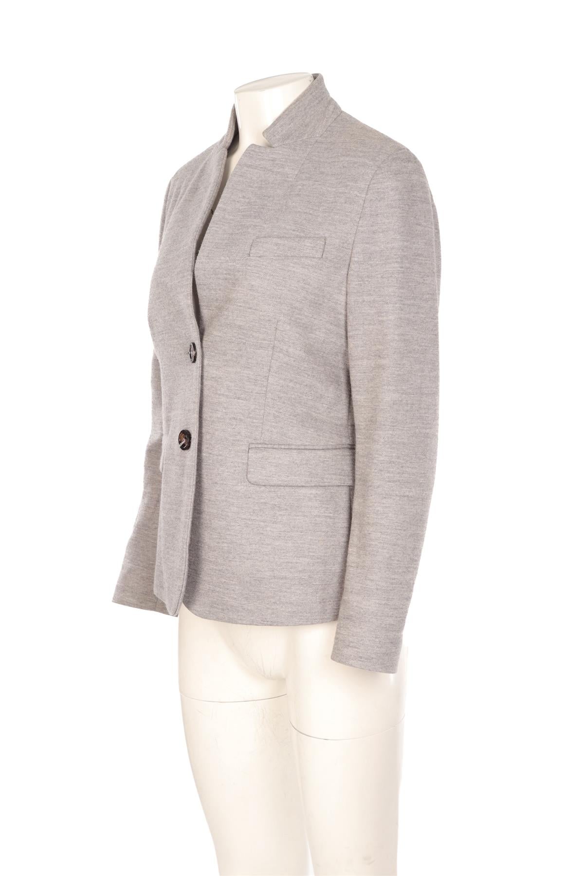 PESERICO GREY COTTON BLAZER IT 46 UK 14