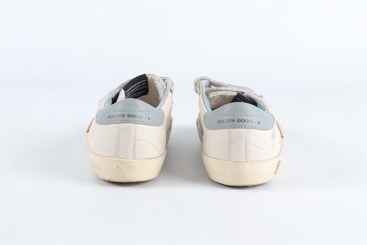 GOLDEN GOOSE DELUXE BRAND CREAM KIDS GIRLS SNEAKERS EU 27 UK 9 US 10