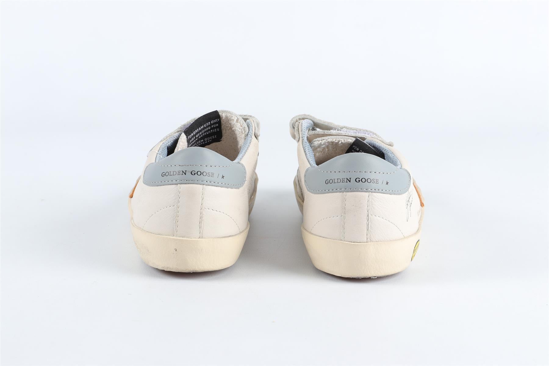 GOLDEN GOOSE DELUXE BRAND CREAM KIDS GIRLS SNEAKERS EU 27 UK 9 US 10