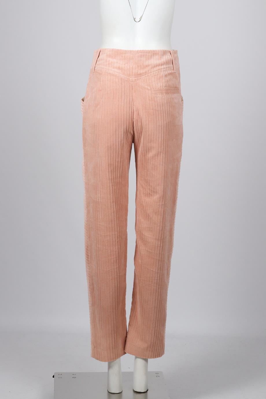 ISABEL MARANT CORDUROY STRAIGHT LEG PANTS FR 36 UK 8