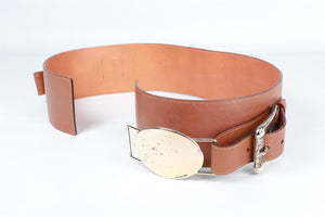 MICHAEL KORS BROWN LEATHER WAIST BELT SMALL