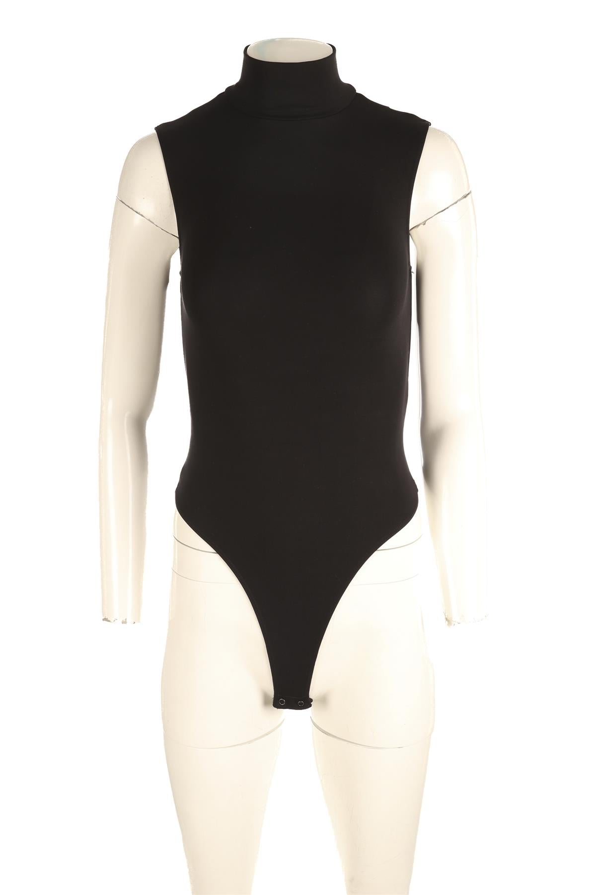 THE PARK BLACK JERSEY BODYSUIT MEDIUM