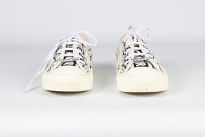 CHRISTIAN DIOR WHITE WALK'N'DIOR CANVAS SNEAKERS EU 40 UK 7 US 10