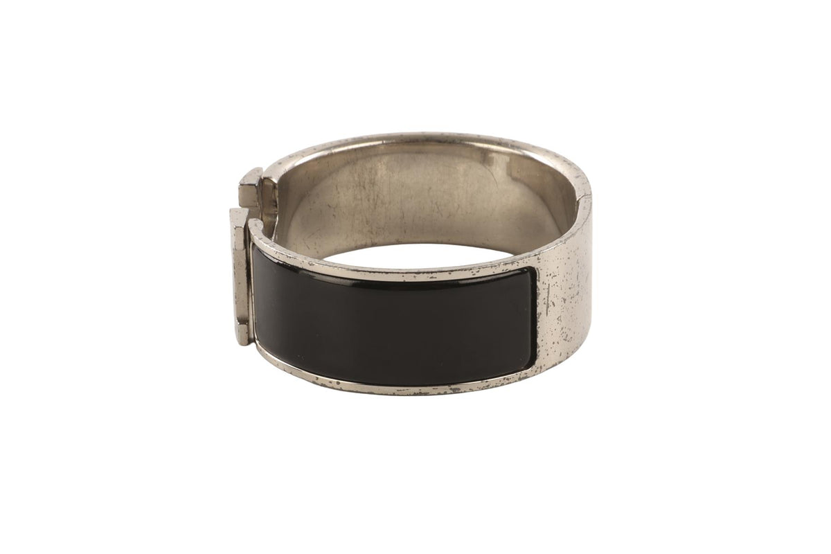 HERMÈS BLACK CLIC CLAC H BRACELET