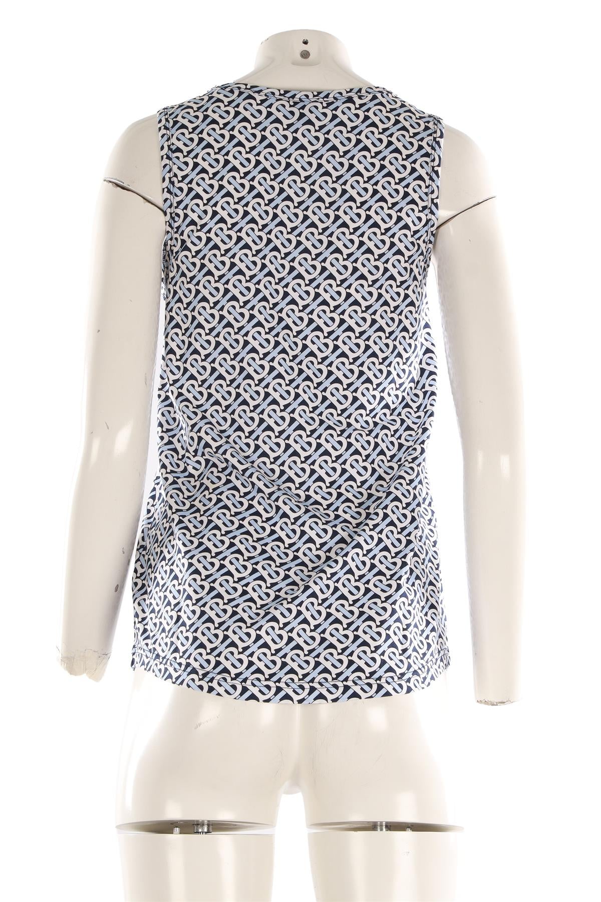 BURBERRY BLUE COTTON TOP SMALL