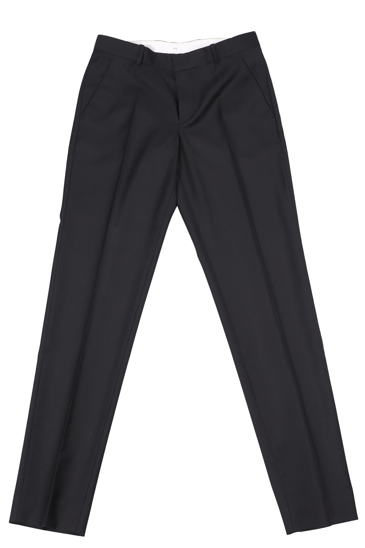 JOSEPH NAVY WOOL STRAIGHT LEG PANTS IT 36 UK 4