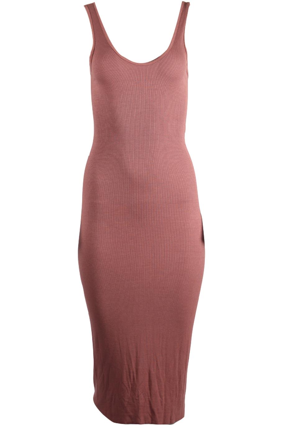 ENZA COSTA SILK BLEND MIDI DRESS MEDIUM