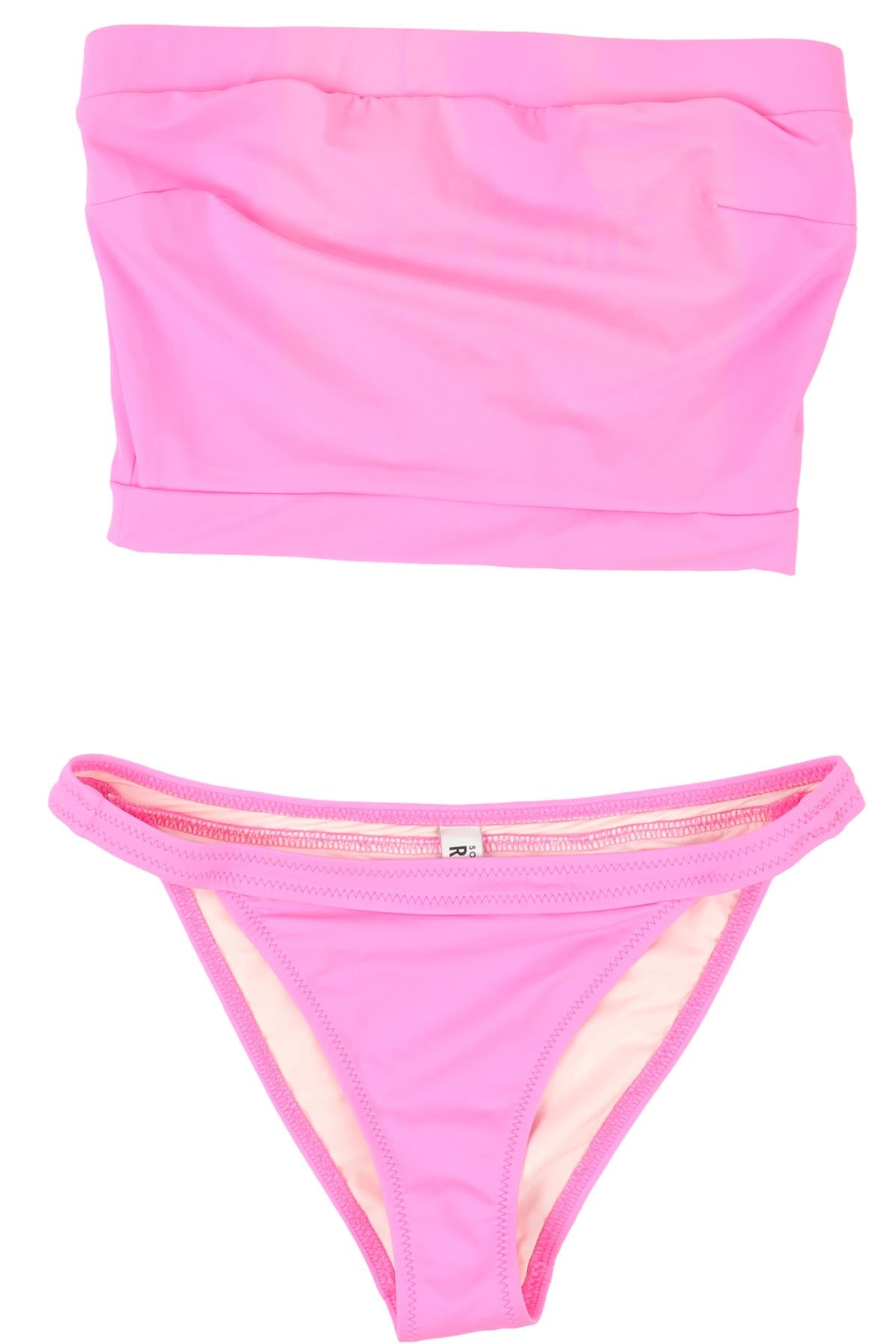 REDONE + SOLID STRIPED PINK BIKINI SMALL