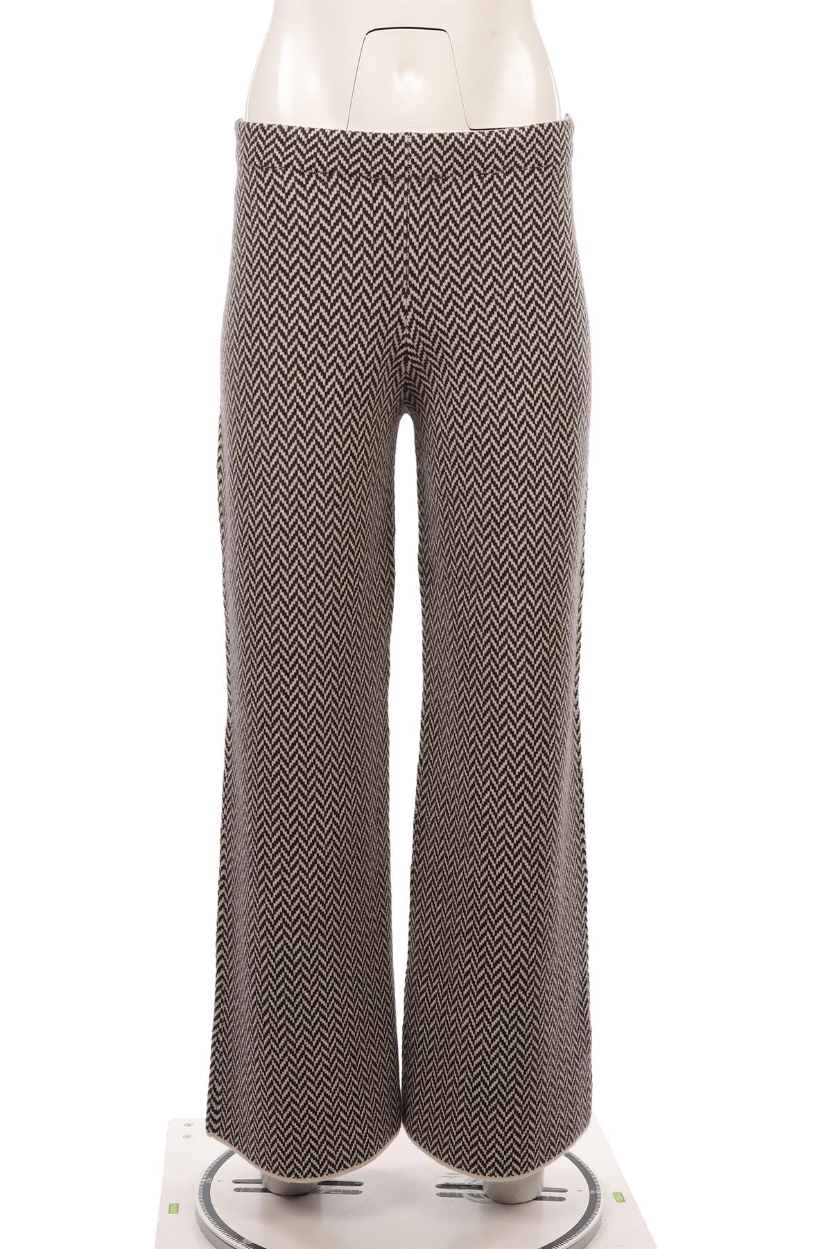 JOSEPH BROWN WOOL WIDE LEG PANTS XSMALL