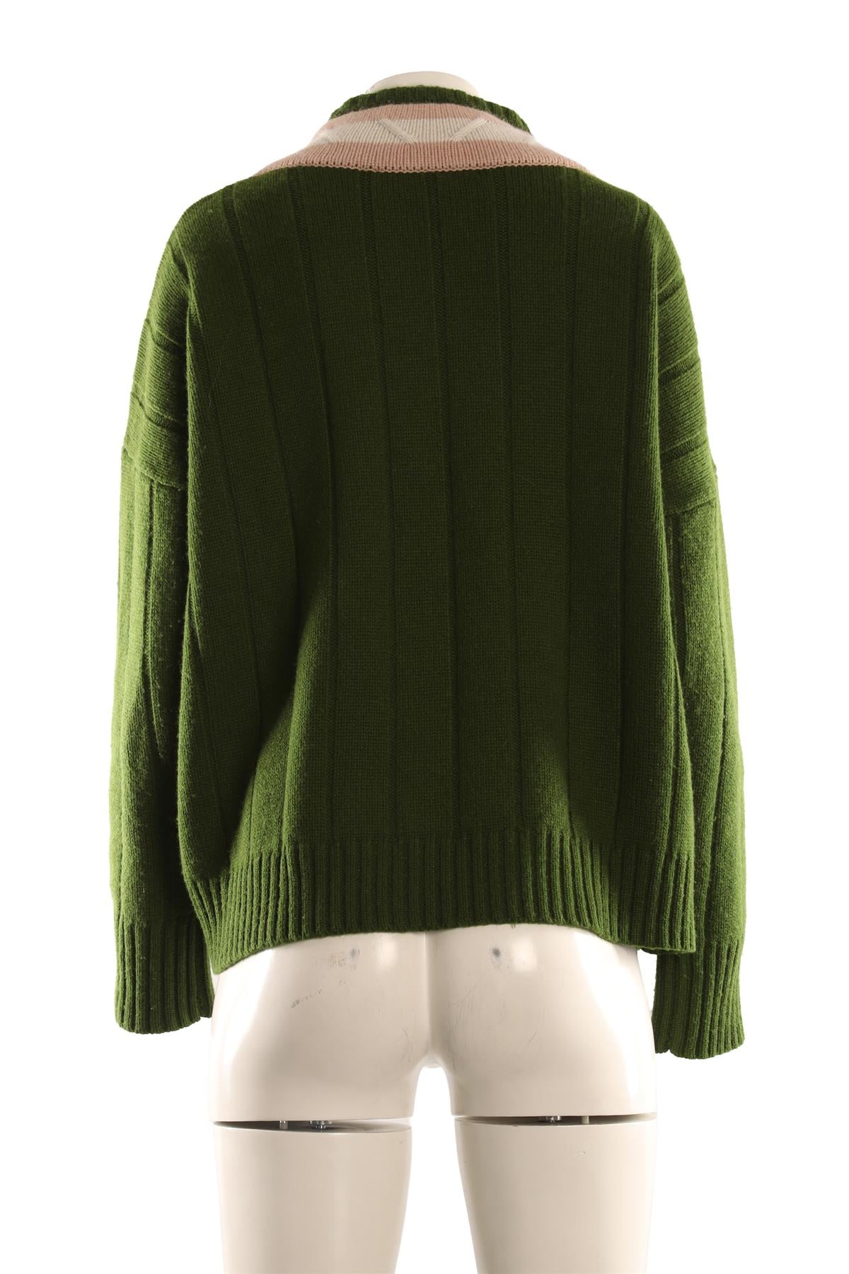 ALEX EAGLE GREEN CASHMERE SWEATER ONE SIZE