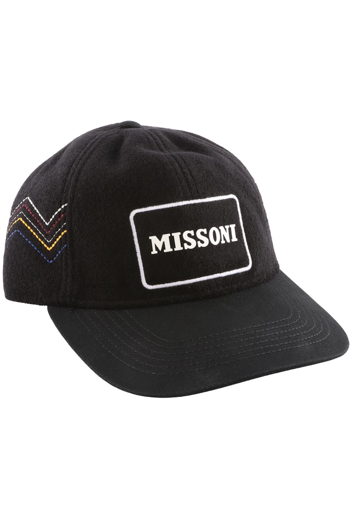 MISSONI BLACK COTTON BASEBALL CAP