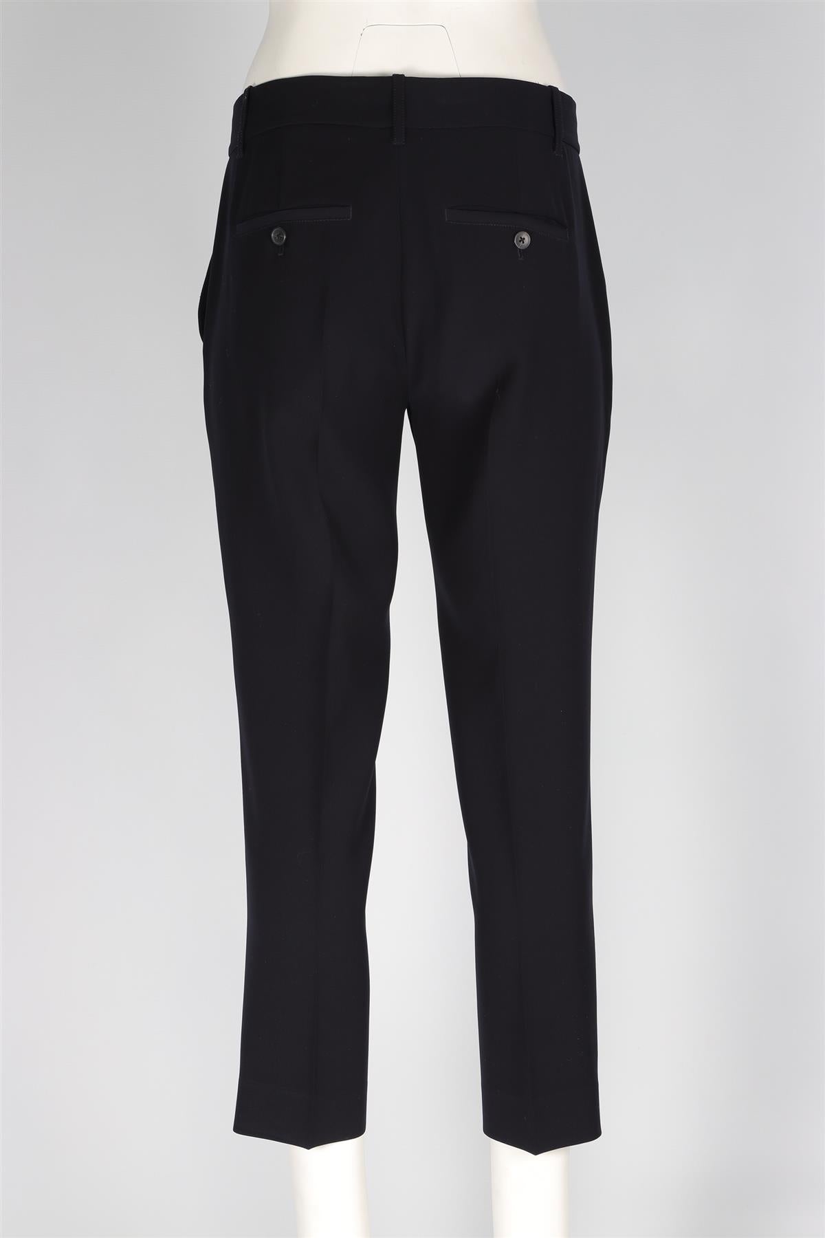 VINCE BLACK CREPE STRAIGHT LEG PANTS US 6 UK 10
