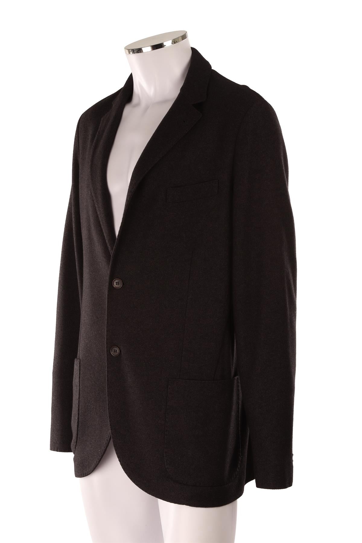 LORO PIANA GREY MEN'S CASHMERE BLAZER IT 56 UK/US 46