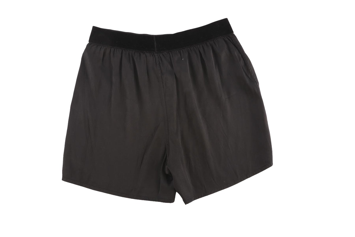 TOM FORD BLACK SILK SHORTS XSMALL