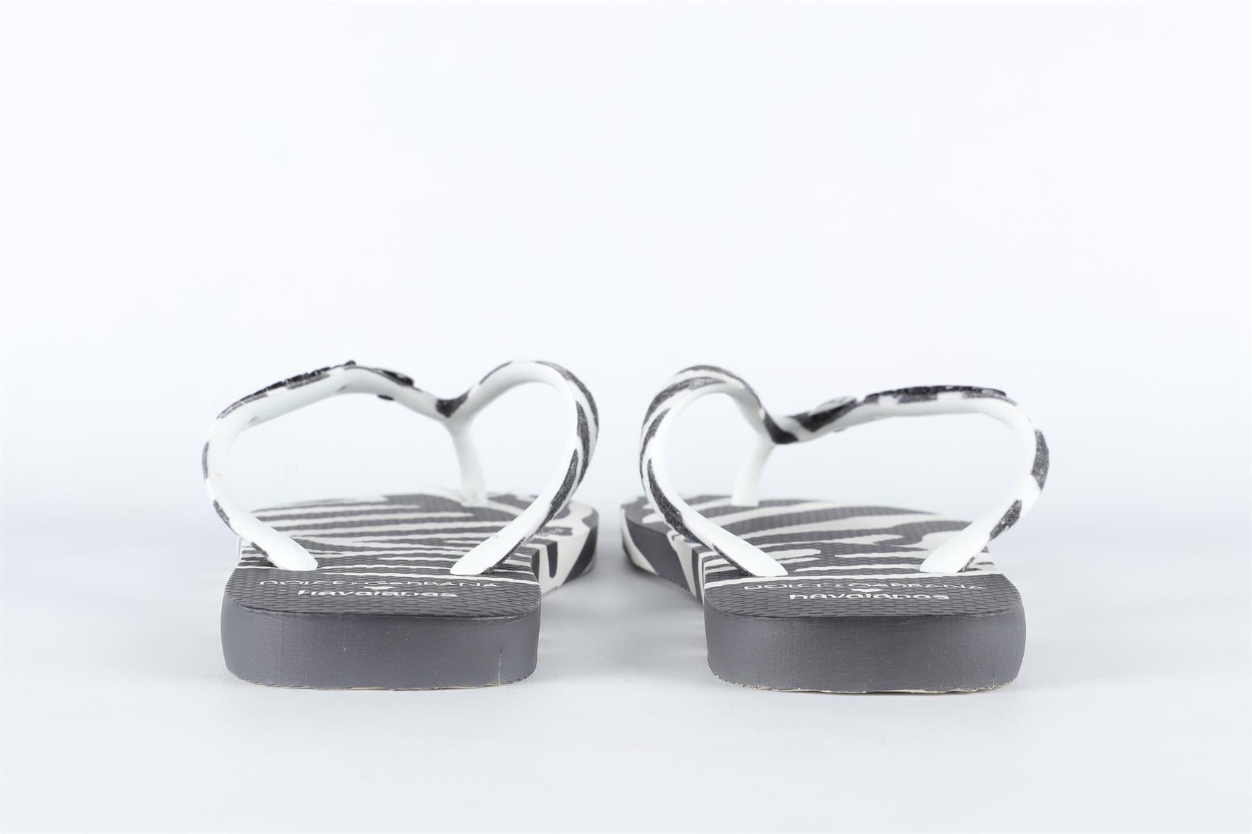 DOLCE & GABANNA + HAVAIANAS RUBBER FLIP FLOPS EU 39-40 UK 6-7 US 9-10)