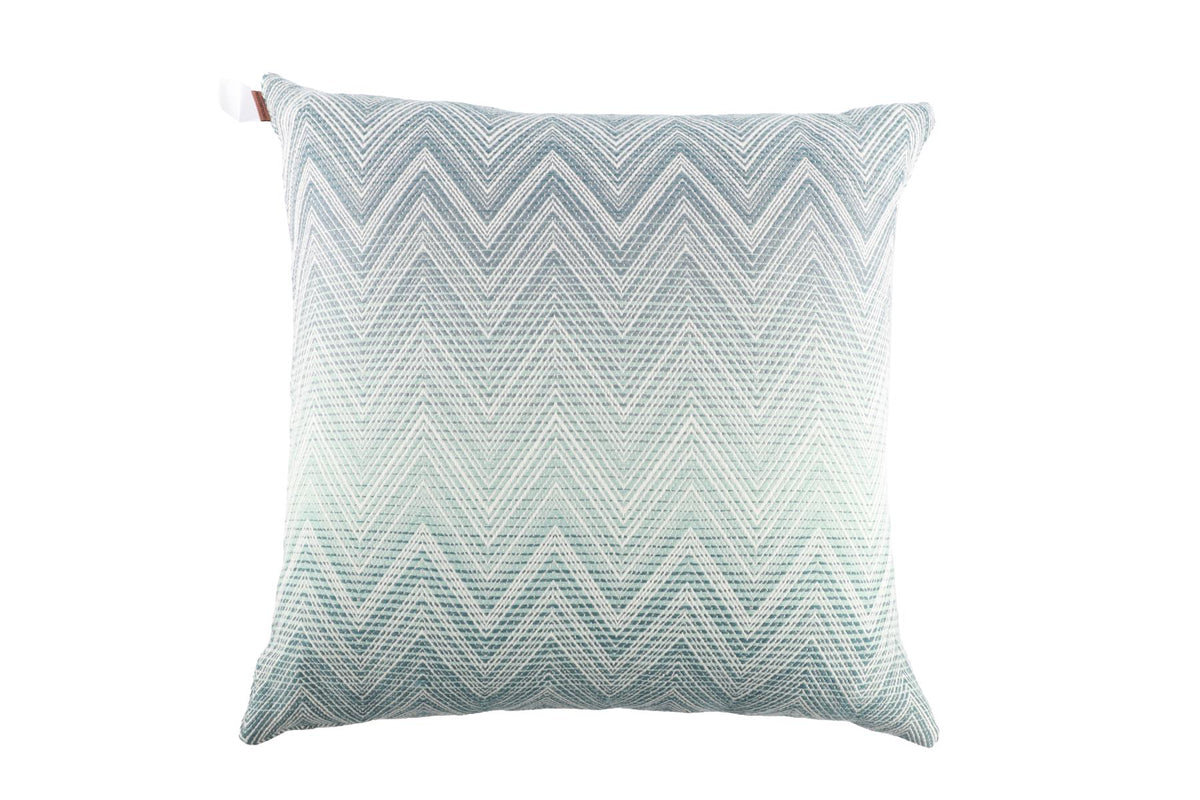 MISSONI HOME BLUE WOOL SET OF 2 CUSHIONS