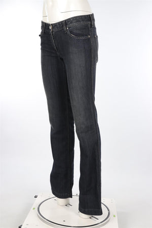 FENDI NAVY STRAIGHT LEG JEANS IT 40 UK 8