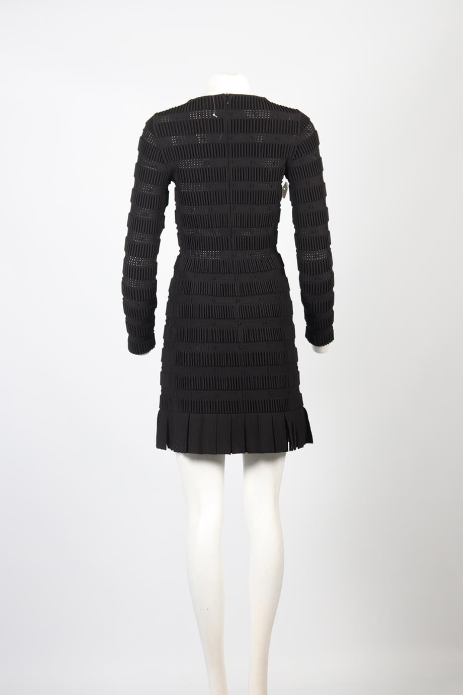 AZZEDINE ALAÏA WOOL BLEND MINI DRESS FR 38 UK 10