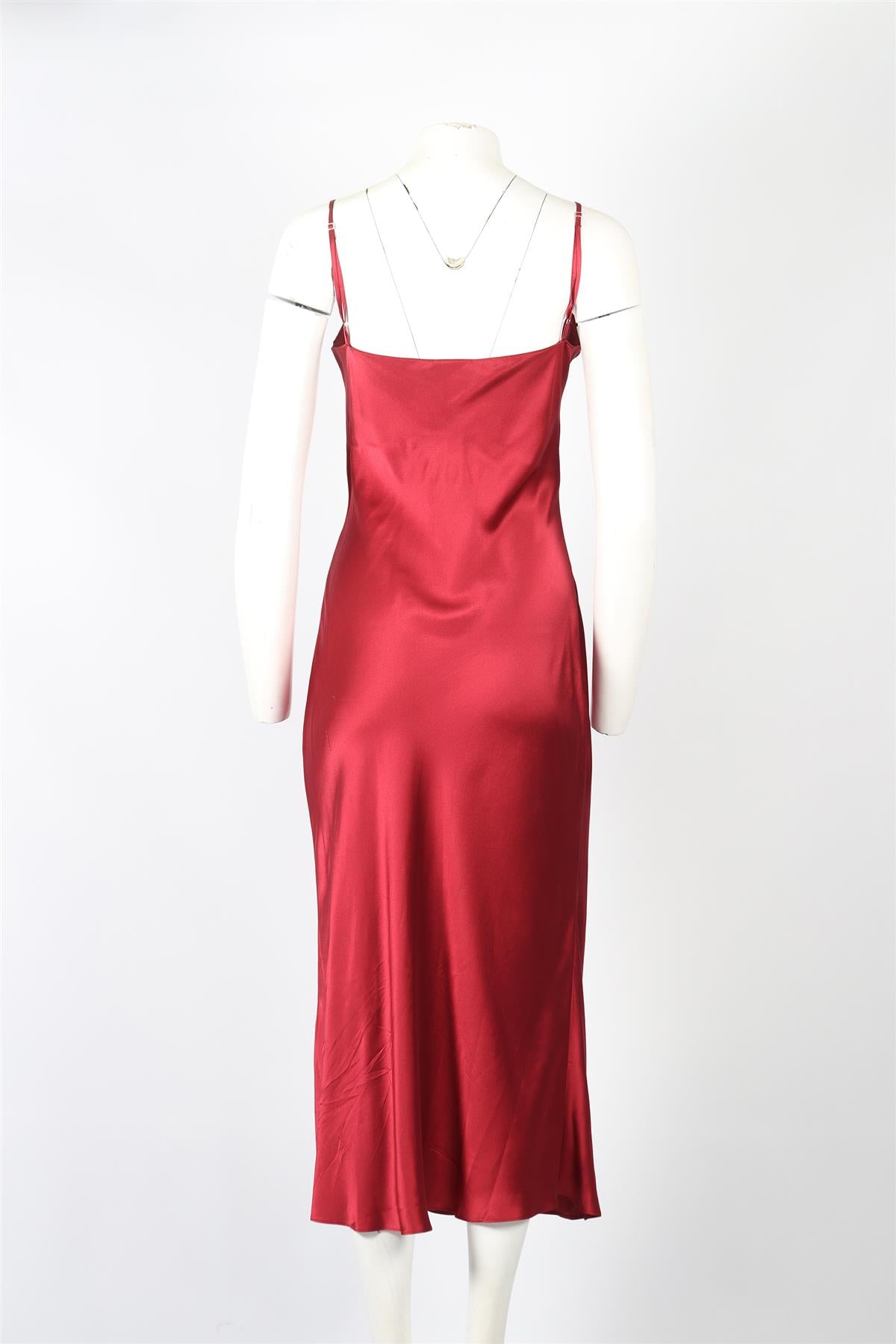 SABLYN SILK MIDI DRESS LARGE