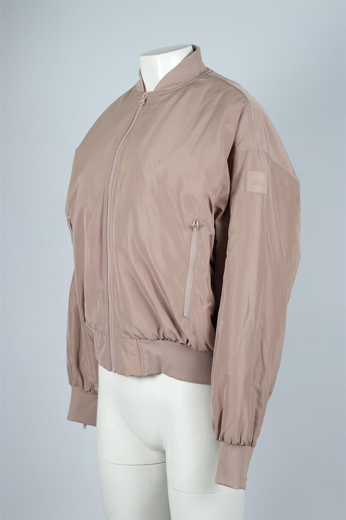 ALO YOGA TAN FAUX FUR AND SHELL JACKET SMALL