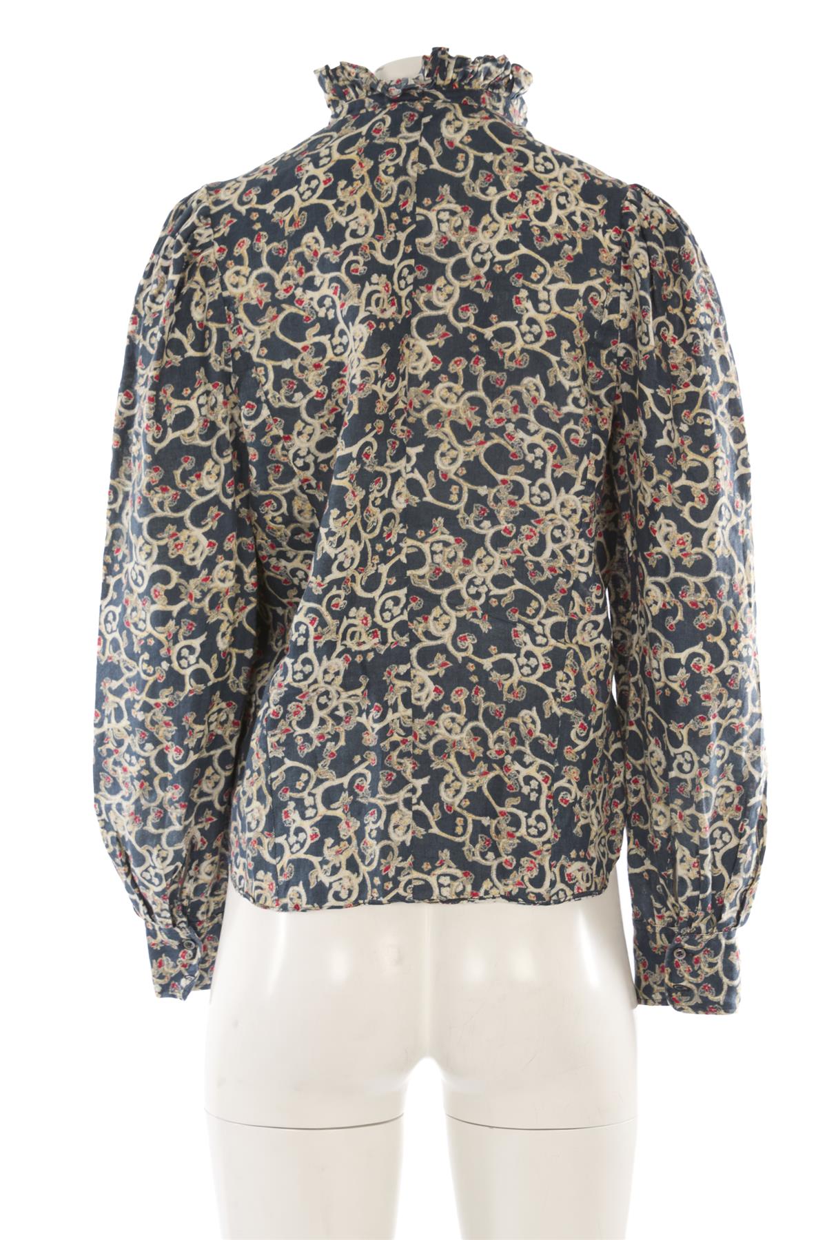 ISABEL MARANT ÉTOILE NAVY LINEN SHIRT FR 40 UK 12