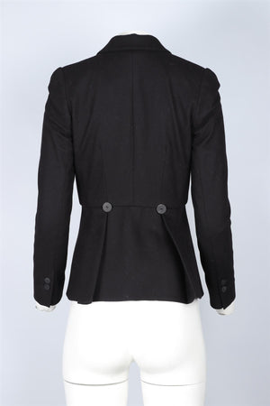 CEFINN BLACK WOOL BLAZER UK 6