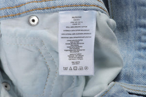 RE/DONE BLUE HIGH RISE STRAIGHT LEG JEANS W24 UK 6