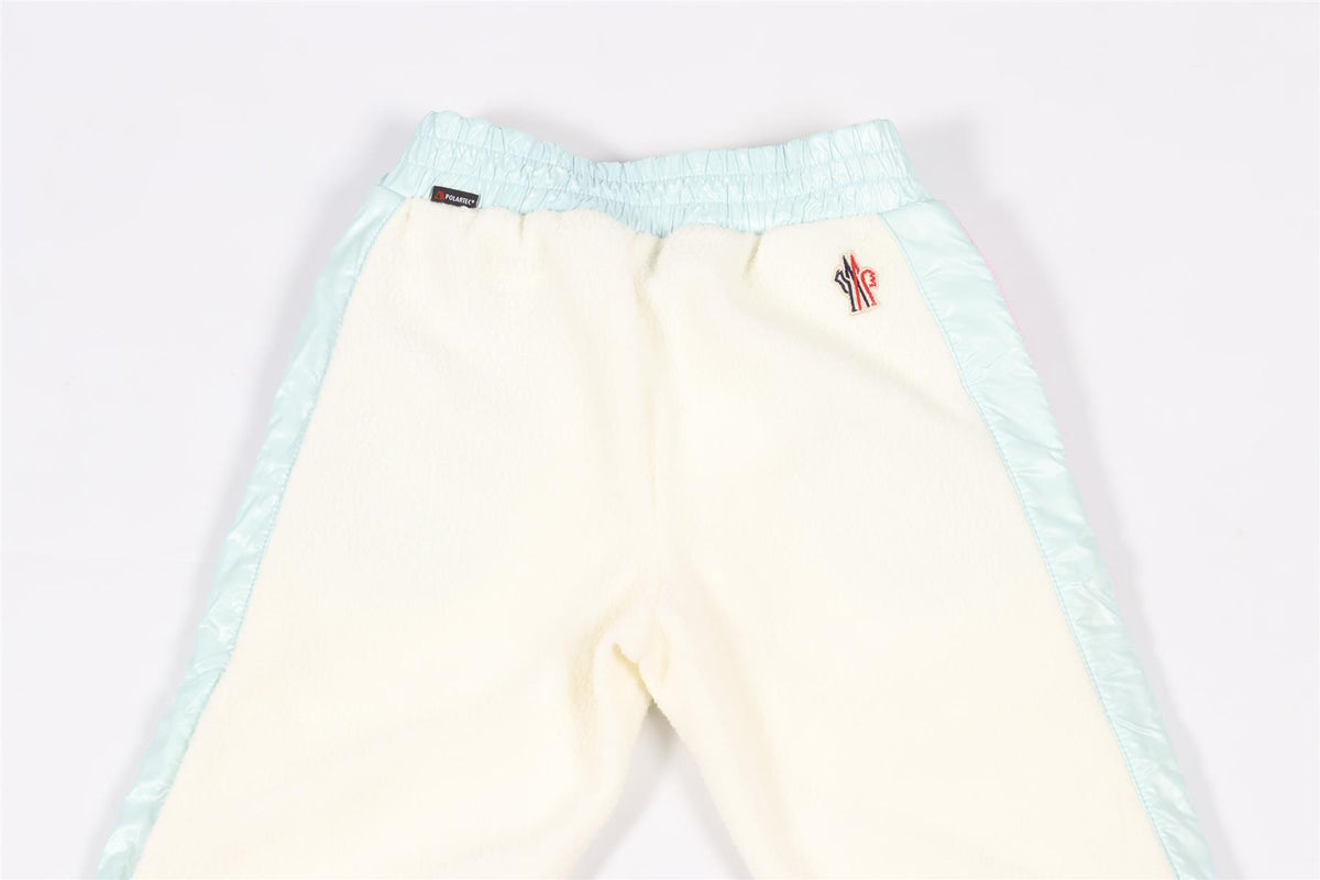 MONCLER CREAM KIDS GIRLS FLEECE TRACK PANTS 4 YEARS
