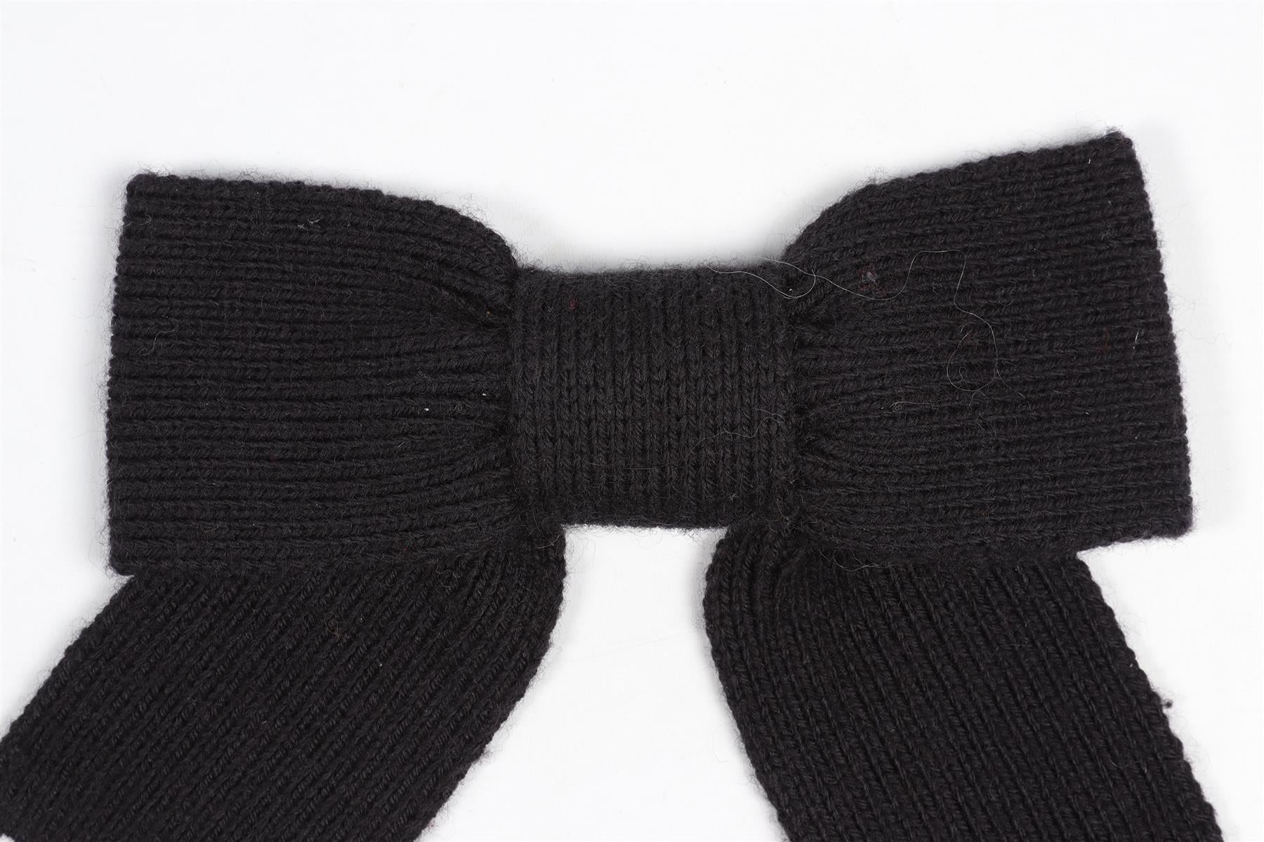 SONIA BY SONIA RYKIEL BLACK BOW BROOCH