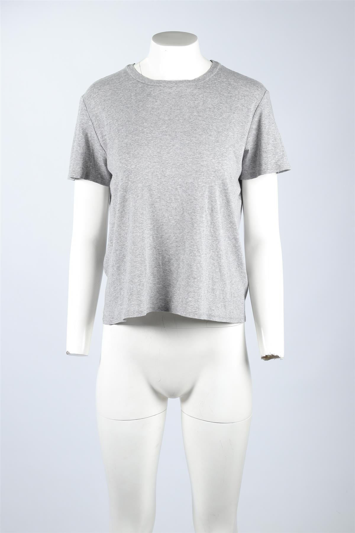 THE ROW GREY COTTON T-SHIRT MEDIUM