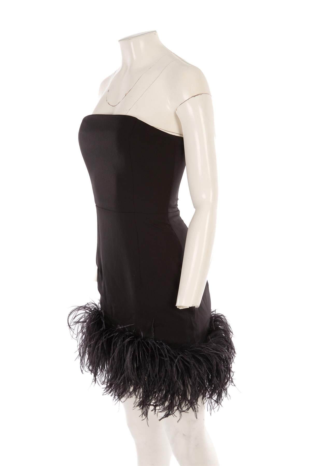 16ARLINGTON BLACK CREPE MINI DRESS UK 8