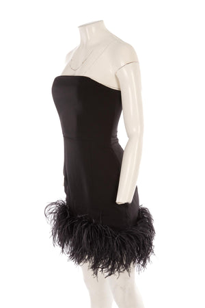 16ARLINGTON BLACK CREPE MINI DRESS UK 8