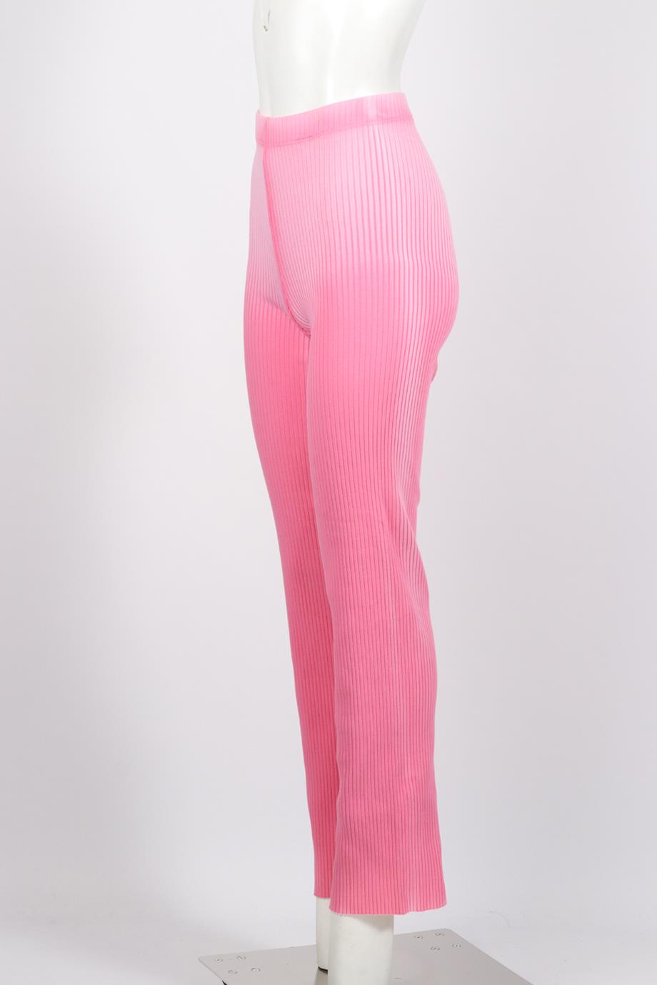 COTTON CITIZEN RIBBED COTTON BLEND FLARED PANTS XSMALL